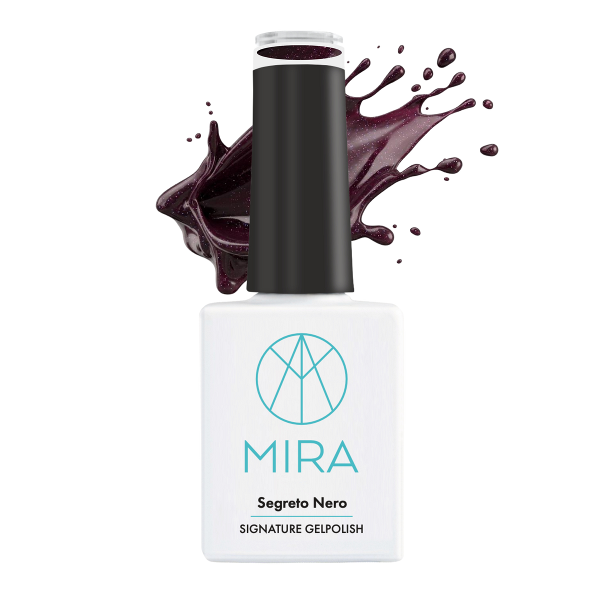 MIRA Gellak Segreto Nero - Aubergine rood paars 10 ml