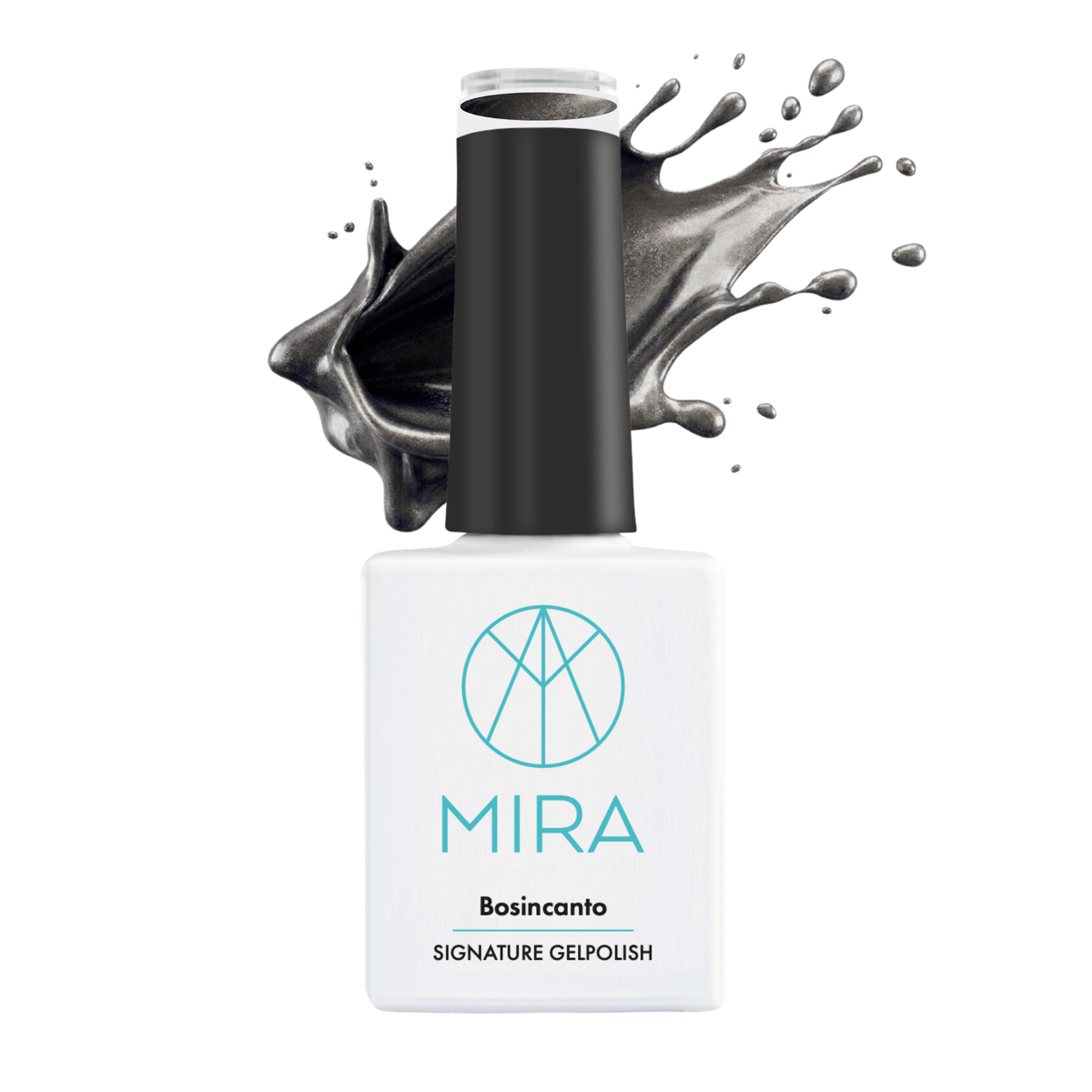 MIRA Gellak Bosincanto - donkergroen zwart metallic 10 ml
