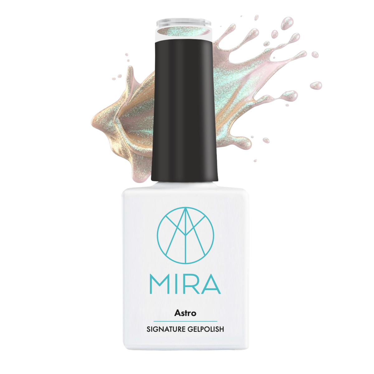 MIRA Gellak Astro - transparant zilver blauwe shimmer 10 ml